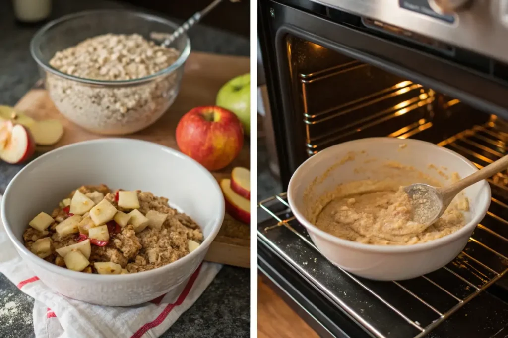 Step-by-step guide to preparing Oatmeal Apple Breakfast Bake.